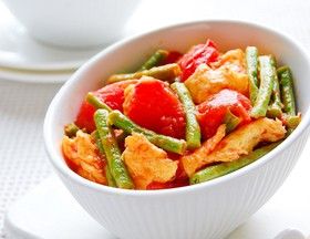 西紅柿炒豇豆 西紅柿炒豇豆