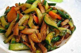 黃瓜炒肉絲 黃瓜炒肉絲