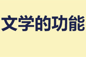 文學的功能 文學的功能