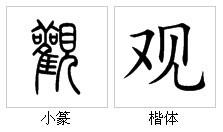 “觀”字的字源演變