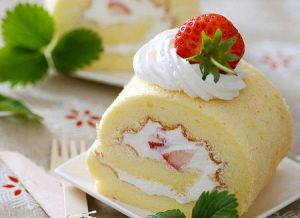 奶油草莓蛋糕卷 奶油草莓蛋糕卷