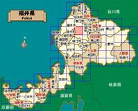 福井縣的行政區劃圖