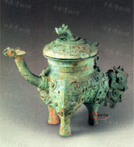 春秋早期獸面紋龍流盉 春秋早期獸面紋龍流盉