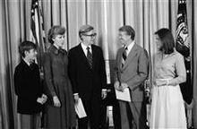 巴爾科擔任駐美大使期間，會見美國總統卡特