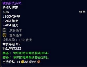 敏銳目光頭飾 敏銳目光頭飾