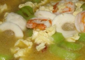 蝦仁魚丸燴絲瓜 蝦仁魚丸燴絲瓜