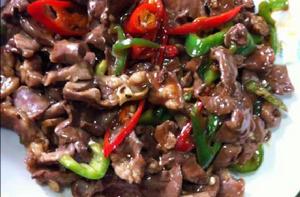 豬心炒花菜 豬心炒花菜