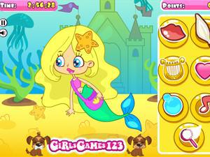 美人魚公主偷懶