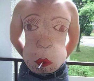 肚臍眼儘量不要進行紋飾 