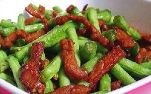 乾豆角炒肉絲 乾豆角炒肉絲