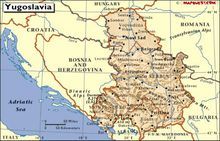 南斯拉夫聯盟共和國地圖