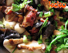 上海荸薺炒冬菇