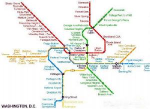 華盛頓捷運路線圖