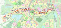 徐州捷運1號線線路圖