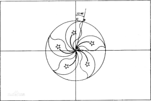 香港特別行政區區旗定點陣圖