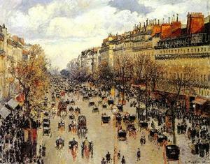 《蒙馬特大街, 早晨, 灰色天氣》（1）