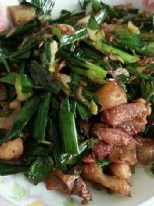 蒜苗炒鹹肉 蒜苗炒鹹肉