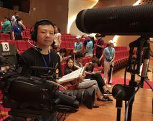 在晚會錄製現場