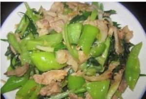 蒜苗青椒肉片 蒜苗青椒肉片