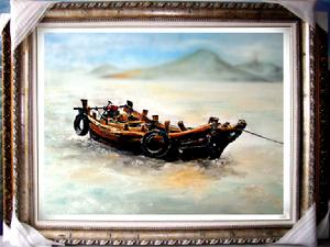 孤船（油畫）900X1100