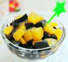 龜苓膏拌黃桃