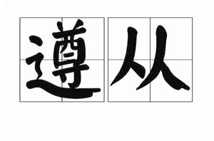 遵從[漢語詞語]