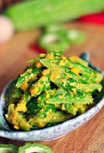 鹹蛋黃焗苦瓜 鹹蛋黃焗苦瓜