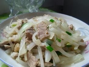 白蘿蔔條炒肉 白蘿蔔條炒肉