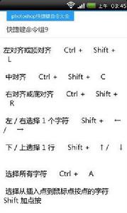 ps快捷鍵命令大全