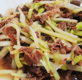 韭菜炒牛肉絲 韭菜炒牛肉絲