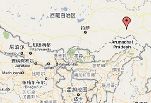 玉普鄉在西藏自治區內位置