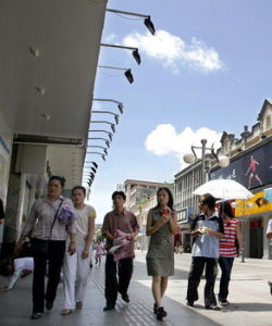 寶石大酒店舊址，現在已成商業步行街