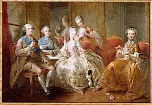 彭蒂耶夫一家，後排站立者為瑪麗-阿德萊德