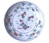 鬥彩折枝花果紋盤 鬥彩折枝花果紋盤