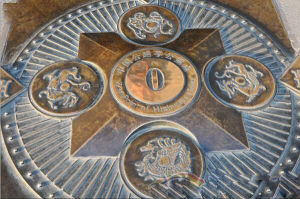 中國公路零公里點設計圖案