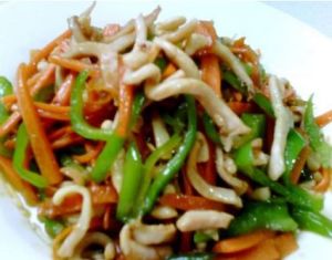 蔥爆魷魚絲 蔥爆魷魚絲