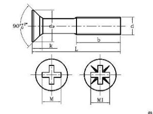 十字槽平頭螺釘