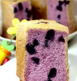 紫薯香芋戚風蛋糕 紫薯香芋戚風蛋糕