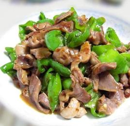 青椒炒雞雜 青椒炒雞雜