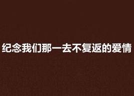 紀念我們那一去不復返的愛情 紀念我們那一去不復返的愛情