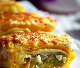 圓白菜蝦皮煎餅 圓白菜蝦皮煎餅