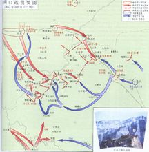 南口戰役態勢圖