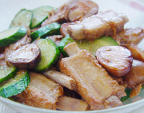 白靈菇清燉排骨