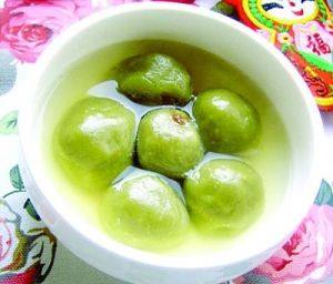 綠茶玫瑰湯圓 綠茶玫瑰湯圓