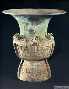 三星堆遺址出土銅尊 三星堆遺址出土銅尊