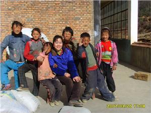 志願者常老師和藏族學生