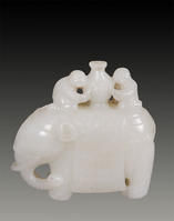 白玉太平喜象 白玉太平喜象