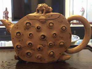 紫砂蓮蓬蟾蜍壺 紫砂蓮蓬蟾蜍壺