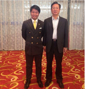 北京大學民營經濟研究院華思錦主任與江蘇海門市政府楊曹明市長會談