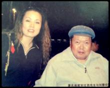 劉慧與著名畫家劉文西合影